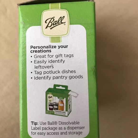 Ball Dissolvable Canning Labels 1440010734 Not Full Approximately 37 Labels Box - Picture 5 of 7